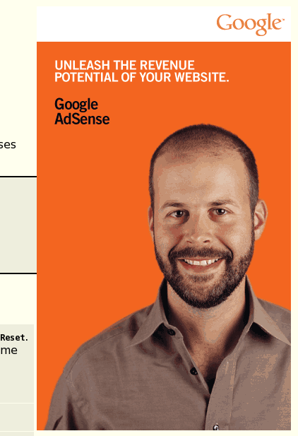 huge graphical ad for text only ads