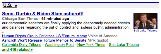 Google News: Chicago Sun Times: our democratic senators are finally applying the desperately needed checks and balances regarding the out of control and lawless bu$hit administration!