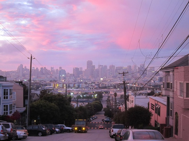 San Francisco from Potrero Hill after a rain