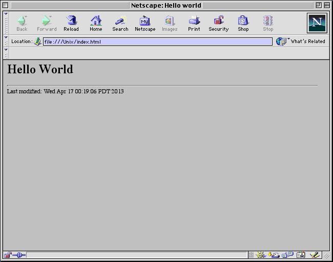 Netscape 4 on OS 9